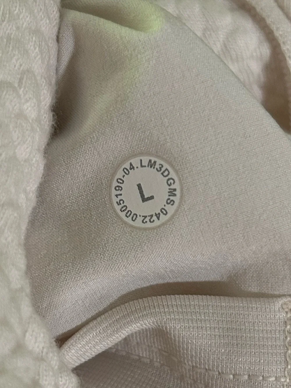 Lululemon At Ease Hoodie in Cream Size Large - Picture 4 of 5